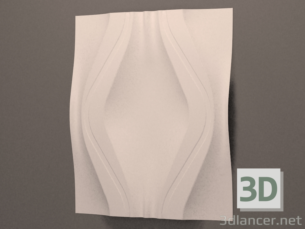 modello 3D Pannello decorativo Loop - anteprima