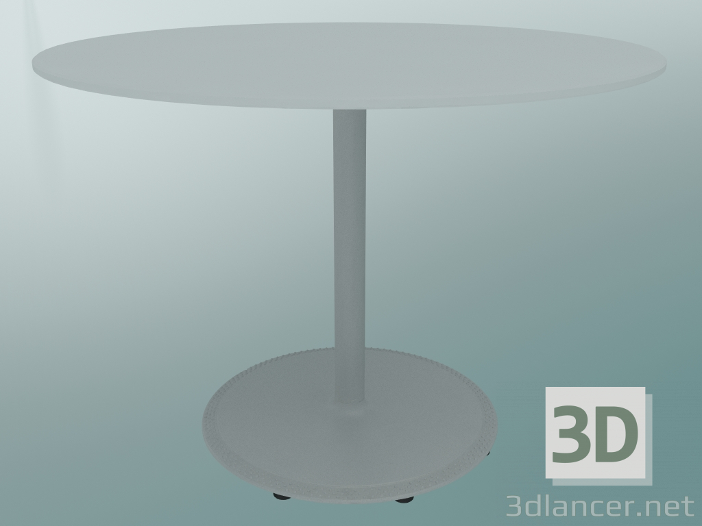 3D Modell Tisch BON (9382-51 (⌀ 70 cm), H 51 cm, HPL weiß, Gusseisen weiß) - Vorschau