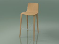 Tabouret de bar 5903 (4 pieds en bois, chêne)