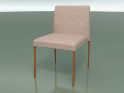 Stackable chair 2700 (with fabric upholstery, Teak effect)