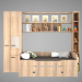 3d model Children's bed with shelving and decors. - preview