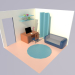 Modelo 3d quarto - preview