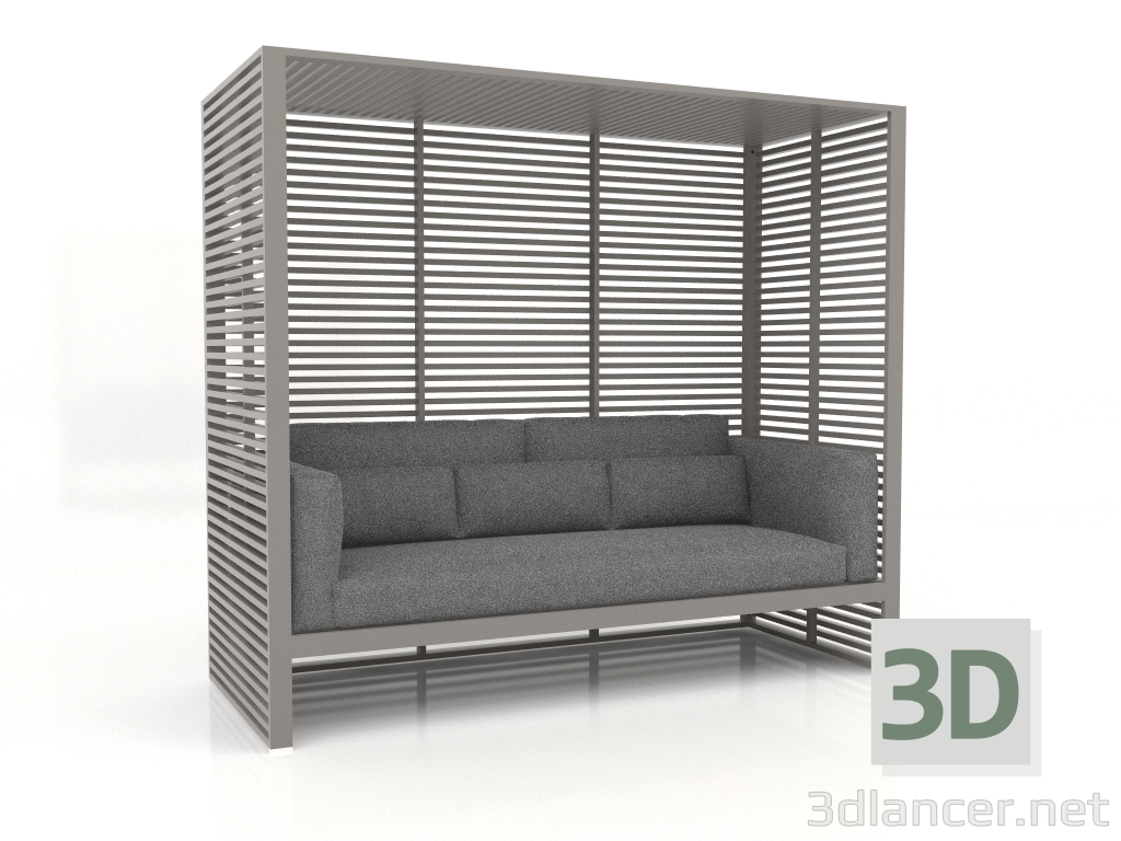 3d модель Диван Al Fresco з алюмінієвою рамою та високою спинкою (Quartz grey) – превью