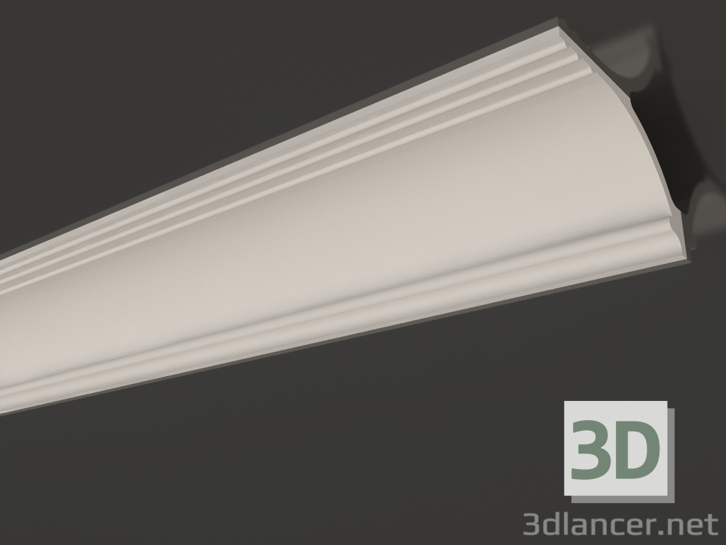 modello 3D Cornice per soffitto in gesso liscia KG 037 (90х170) - anteprima