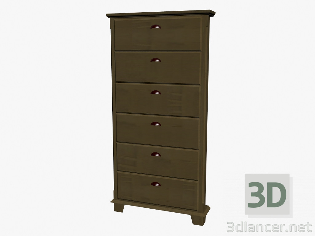 3d model Mueble para CD (77h17h153) - vista previa