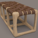 modello 3D di Bench Bungalow prodotto da Riva 1920. Designer Jamie Durie. comprare - rendering