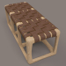 modello 3D di Bench Bungalow prodotto da Riva 1920. Designer Jamie Durie. comprare - rendering