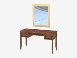 Table de toilette avec miroir