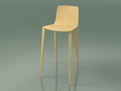 Sgabello da bar 5903 (4 gambe in legno, betulla naturale)