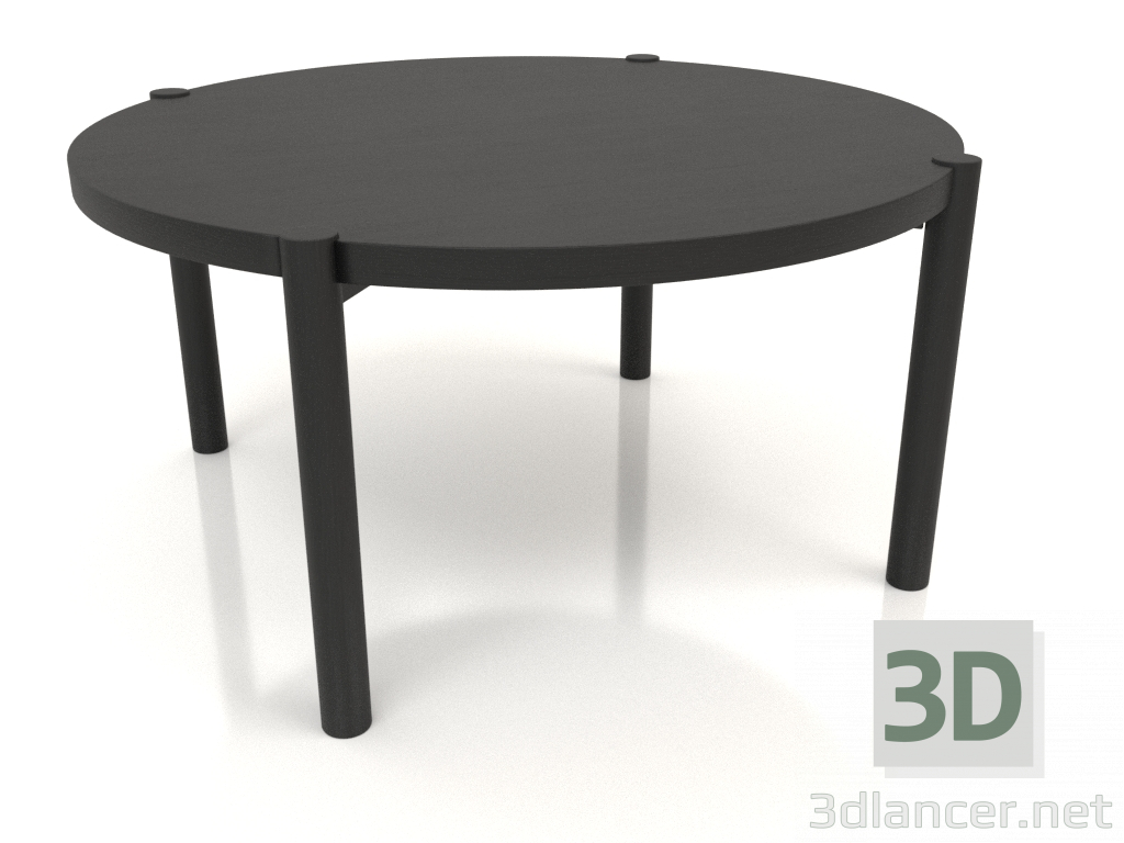 Modelo 3d Mesa de centro JT 053 (ponta reta) (D=790x400, madeira preta) - preview