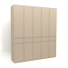 3D Modell Kleiderschrank MW 03 Lack (2500x580x2800, beige) - Vorschau