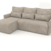 3D Modell Sofa mit Milly-Ottomane - Vorschau