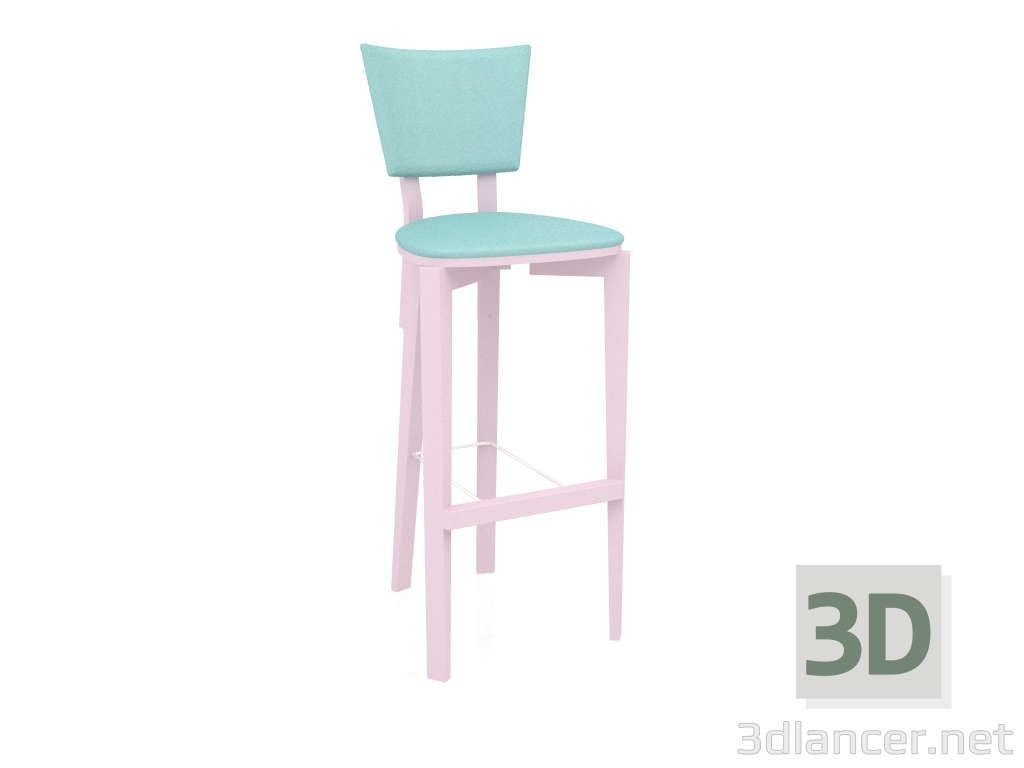3d model Trapeze bar stool (option 5) - preview