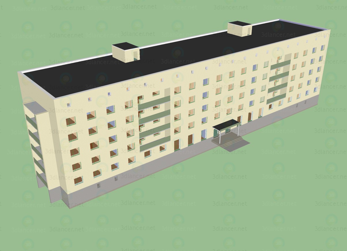 modello 3D di Ostello tipico 1-447s-53 comprare - rendering