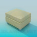 3d model Ottoman yellow - preview