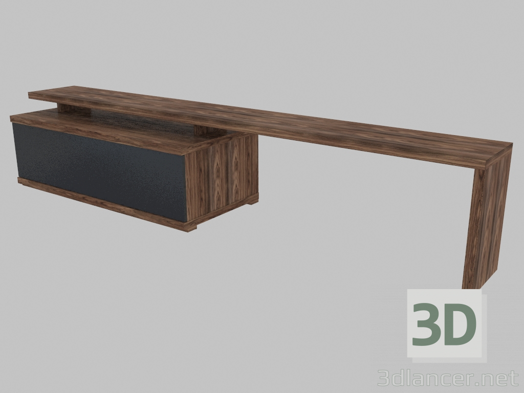 3D modeli TV dolabı ve L şeklinde raf (6160-51, 6160-69) - önizleme