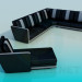 modèle 3D Sofa avec chaise - preview