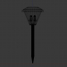 3d solar powered street lamp model buy - render