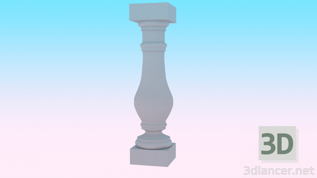 modèle 3D de balustre acheter - rendu