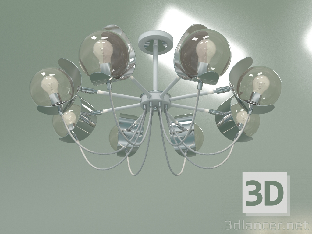 Modelo 3d Candelabro de teto Amato 70110-8 (branco) - preview