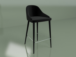 Semi-bar chair Elizabeth (black)