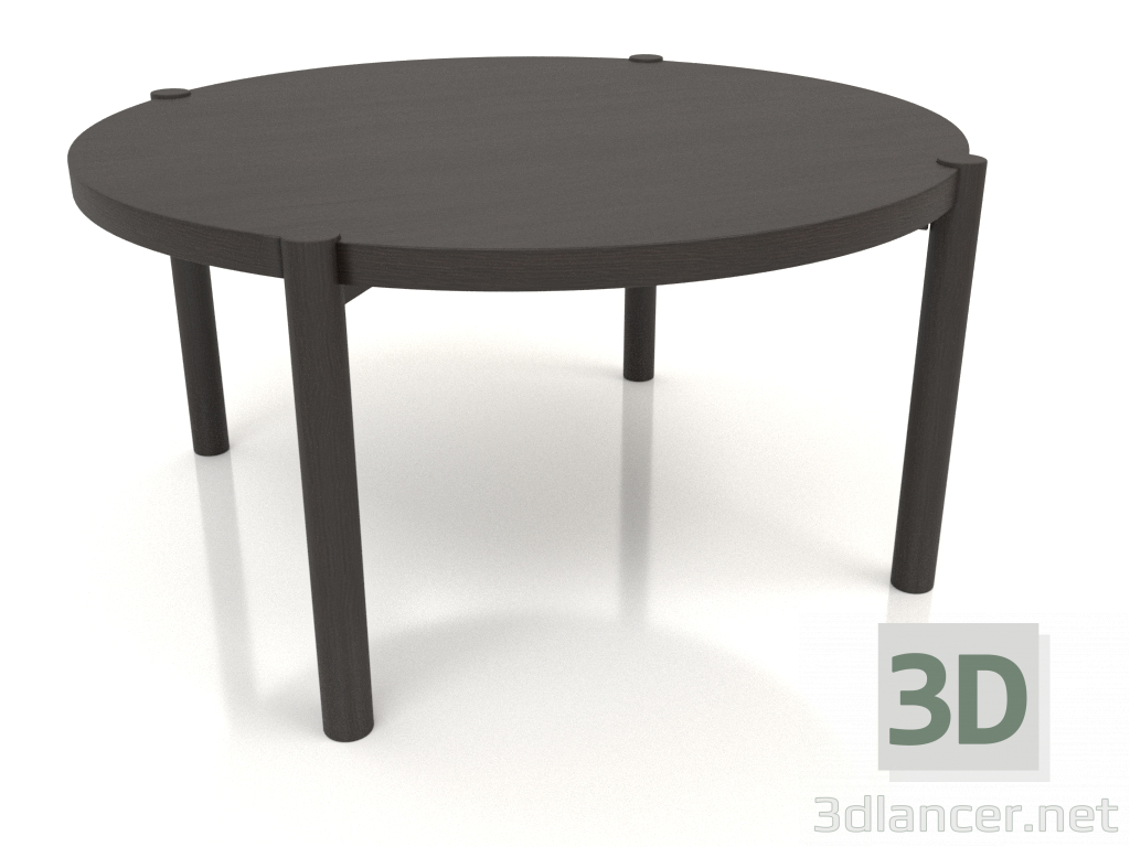 3d model Mesa de centro JT 053 (extremo recto) (D=790x400, madera marrón oscuro) - vista previa