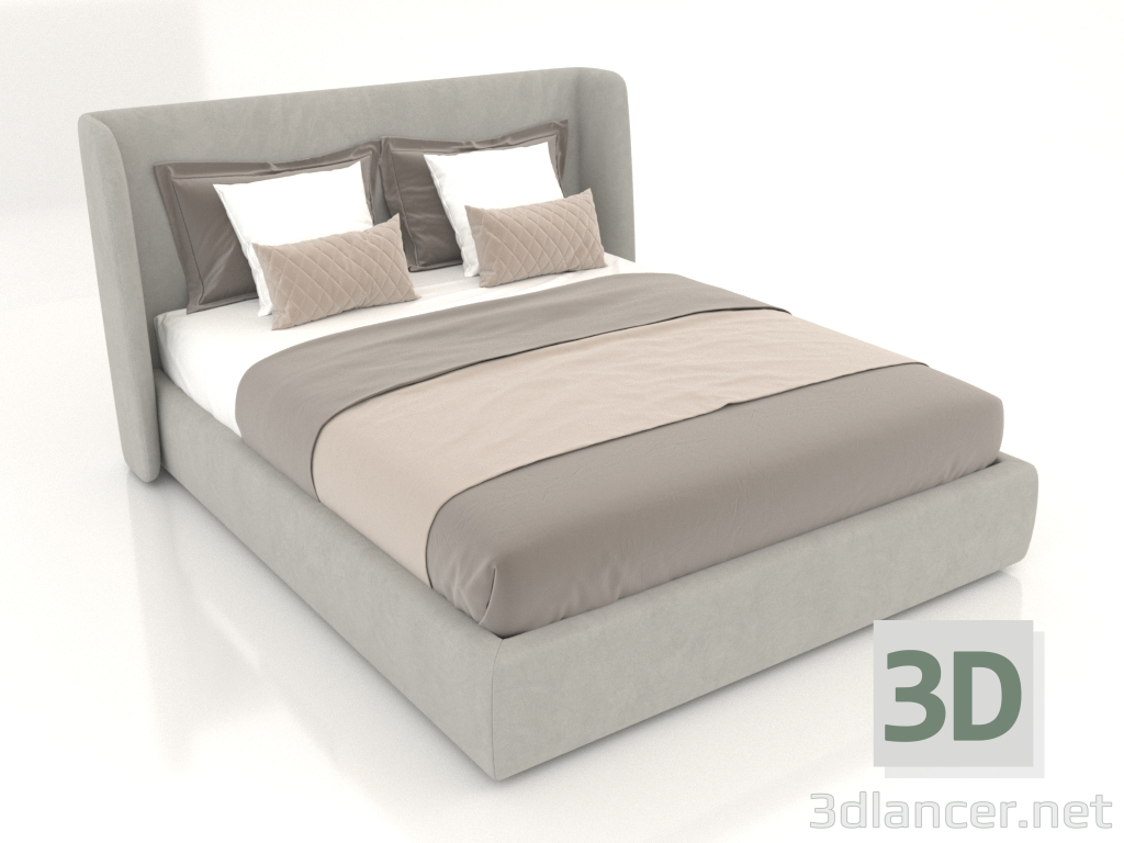 Modelo 3d Cama de casal Porto 1600 - preview