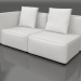 3d model Sofa module, section 1 left (Black) - preview