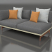 3d model Sofa module, section 1 left (Gold) - preview