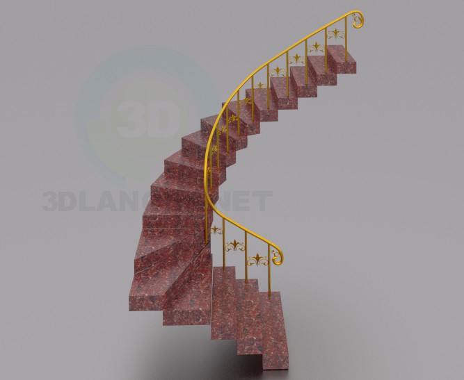 3D Modell Treppen-2 - Vorschau