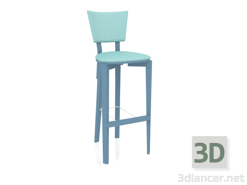 3d model Trapeze bar stool (option 6) - preview