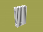 Model of a tubular radiator with valve