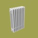 modèle 3D Modèle d’un radiateur tubulaire avec valve - preview