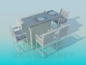 Dining table and chairs