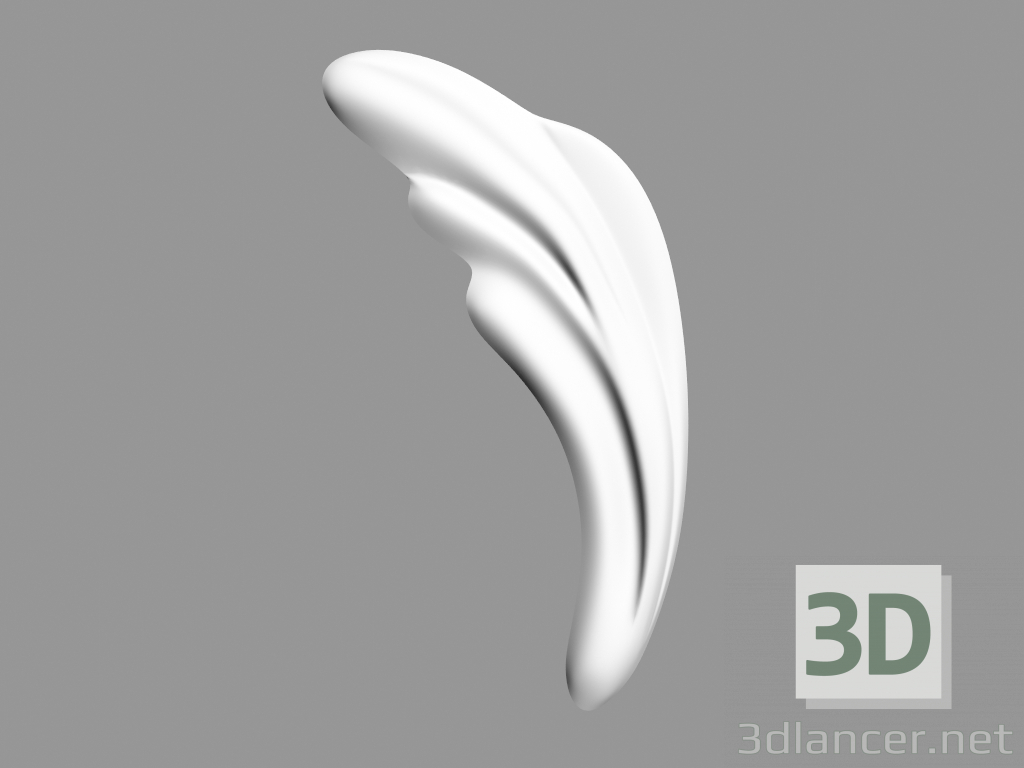 Modelo 3d Decoração de parede (F50) - preview