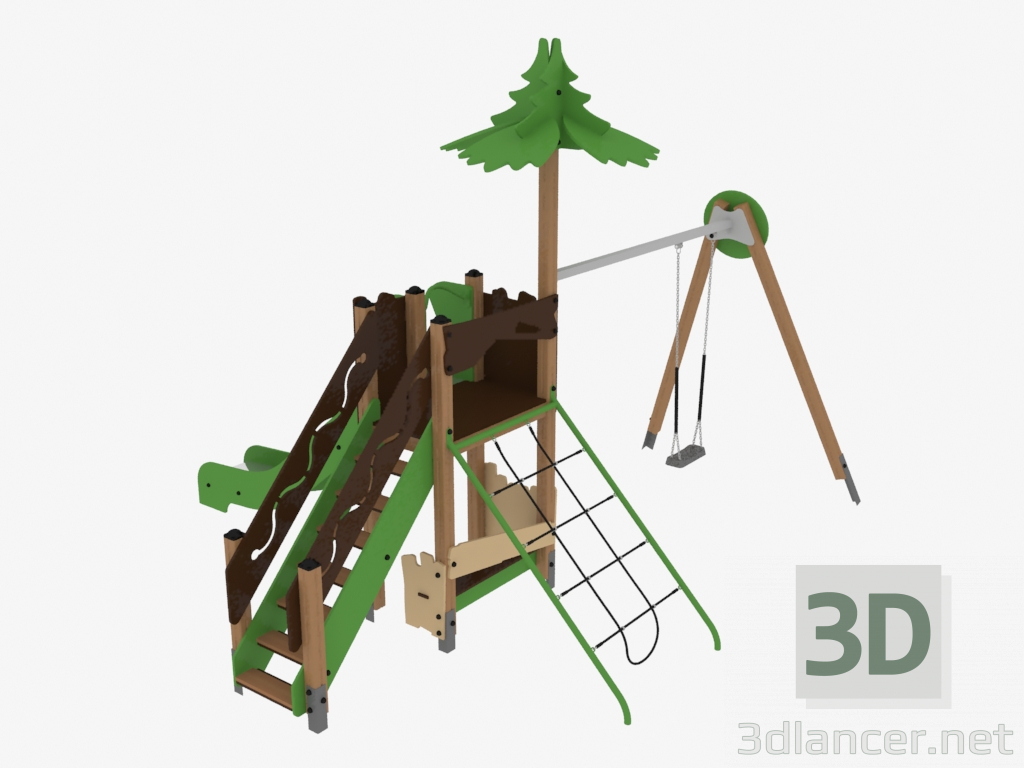 3D Modell Kinderspielanlage (S1112) - Vorschau