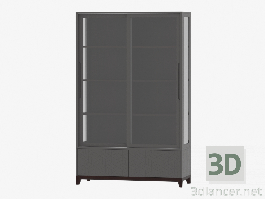 3D Modell Vitrine hoch CASE (IDC0280021012) - Vorschau