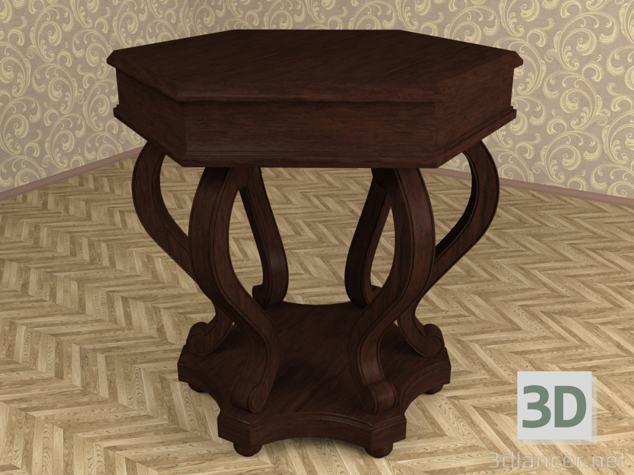 Mesa clásica 3D modelo Compro - render