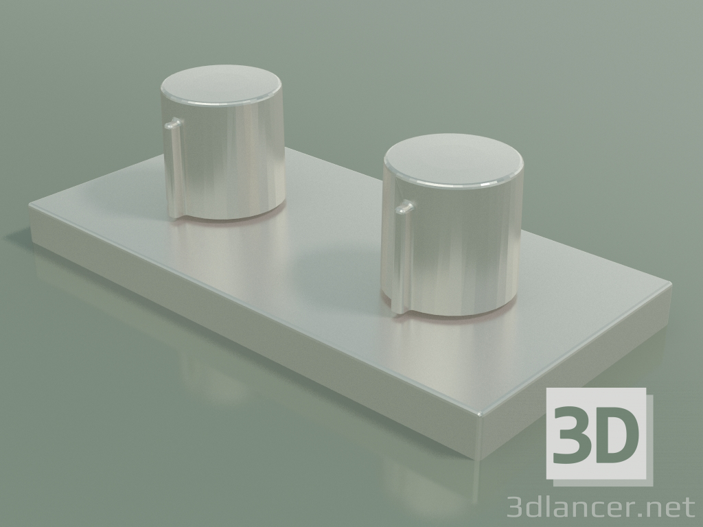 3d model Válvula mezcladora con suministro de agua ajustable (20 020 980-06) - vista previa