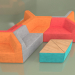 3D Modell Modulares 10-Sitzer-Sofa Origami - Vorschau