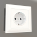 3d model Illuminated socket (white gloss) - preview