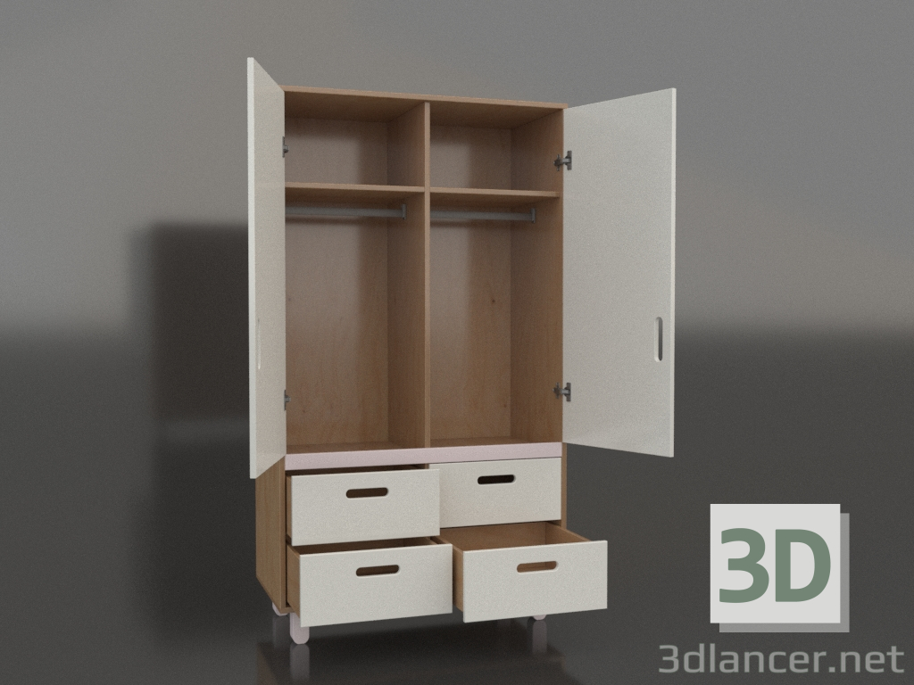 3d model Open wardrobe TUNE HB (WPTHBA) - preview