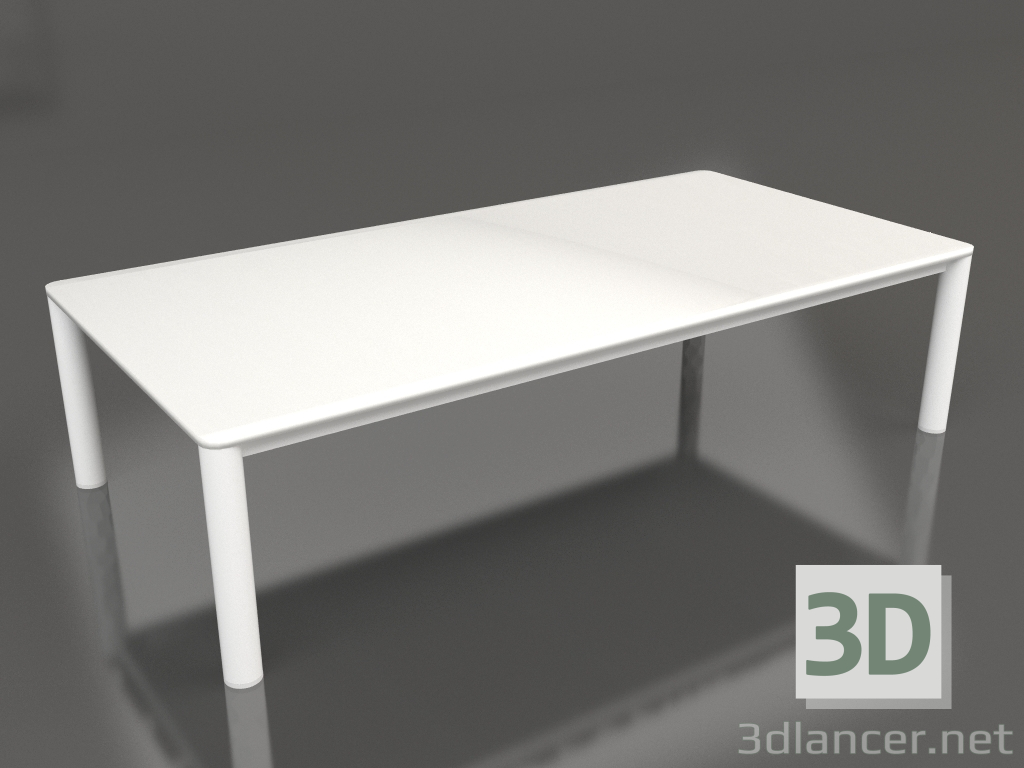 modello 3D Tavolino 70×140 (Bianco, DEKTON Zenith) - anteprima