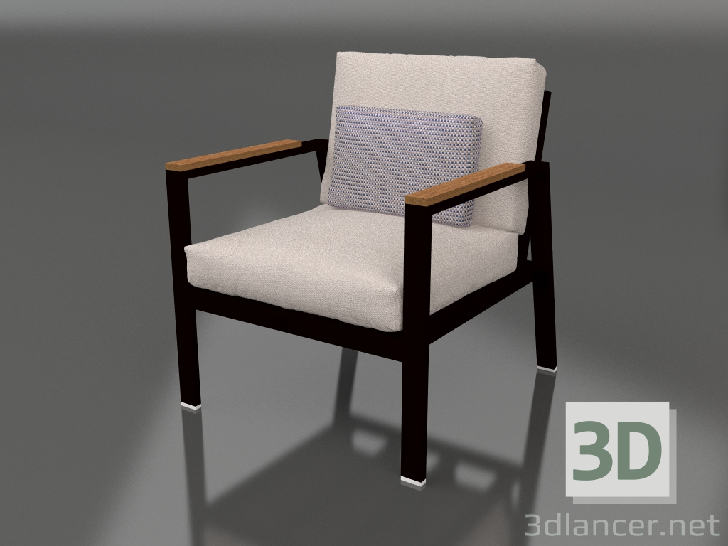 3d model Armchair XS (Black) - preview