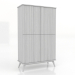 3d model Cabinet 5 1000x450x1650 mm (white RAL 9010) - preview
