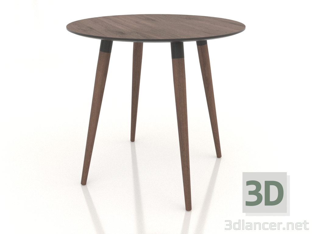 modello 3D Tavolo da pranzo BRUNO 800x800x750 mm (rovere tabacco) - anteprima