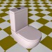 3D Modell Modell der Toilette in der modernen form - Vorschau