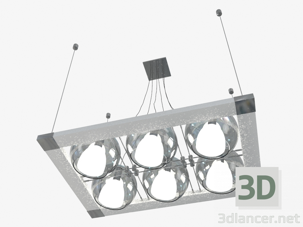 3D Modell Kronleuchter Anhänger Palla (803161) - Vorschau