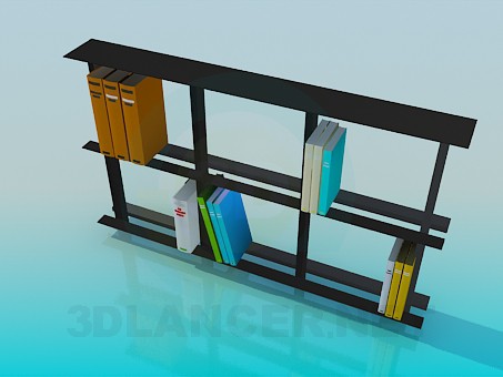 3d model Estantería - vista previa