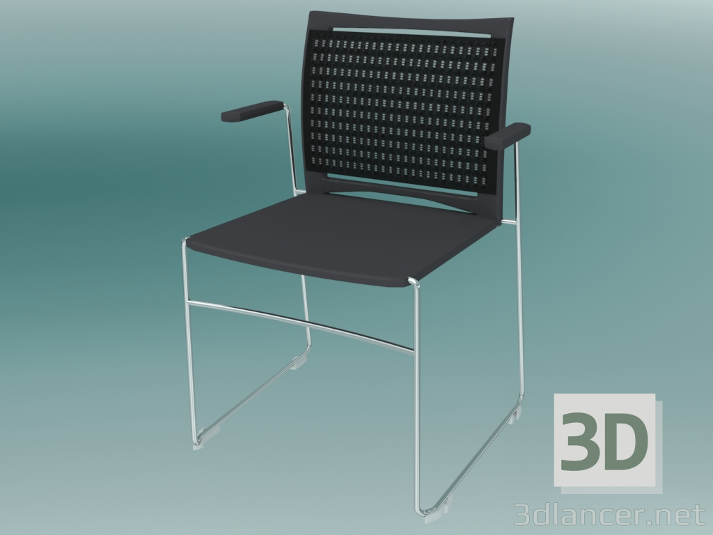 3d model Silla de visita (555V 2P) - vista previa